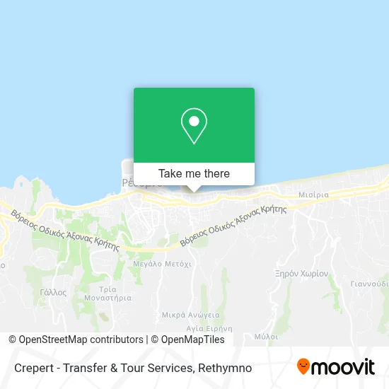 Crepert - Transfer & Tour Services map