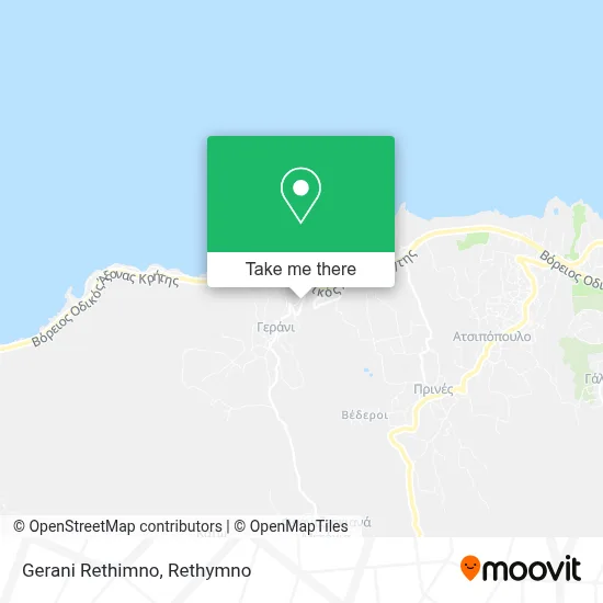 Gerani Rethimno map