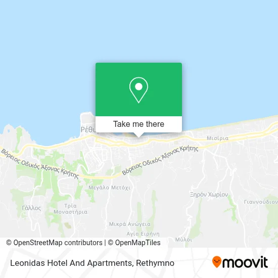 Leonidas Hotel And Apartments map