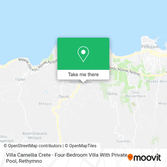 Villa Camellia Crete - Four-Bedroom Villa With Private Pool map