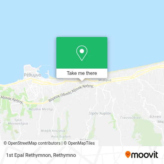 1st Epal Rethymnon map