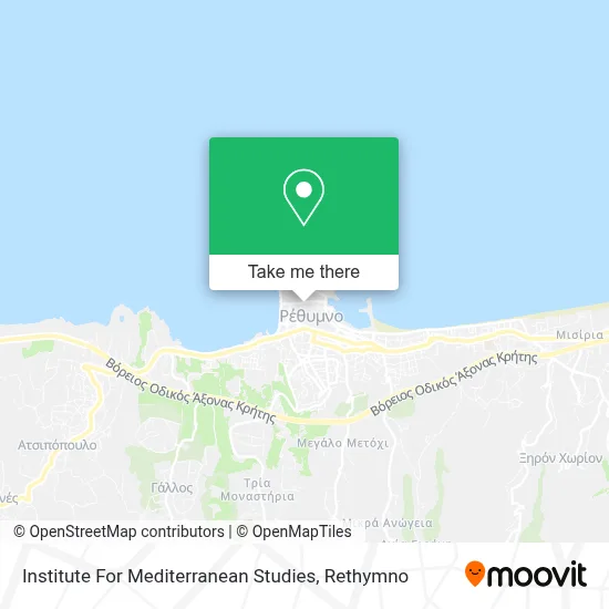 Institute For Mediterranean Studies map
