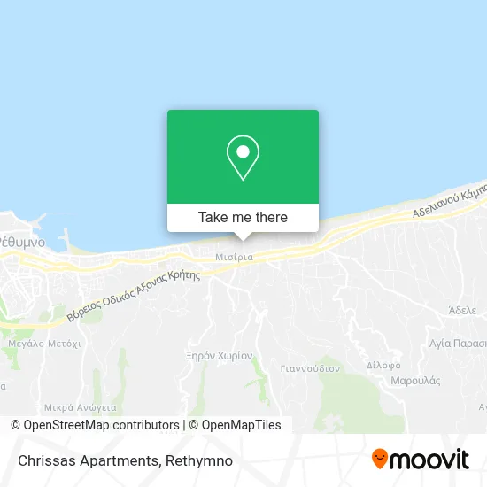 Chrissas Apartments map