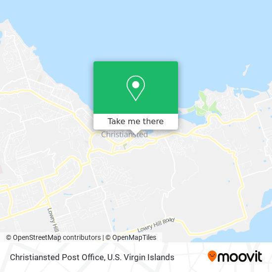 Christiansted Post Office map