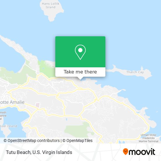 Tutu Beach map