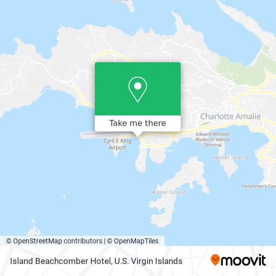 Island Beachcomber Hotel map