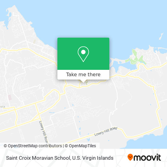 Saint Croix Moravian School map