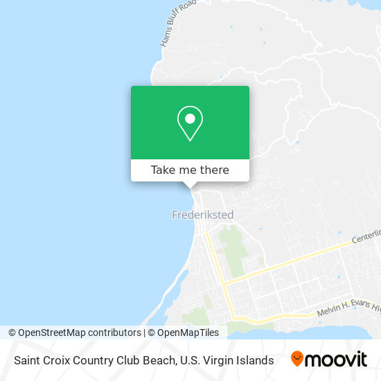 Saint Croix Country Club Beach map