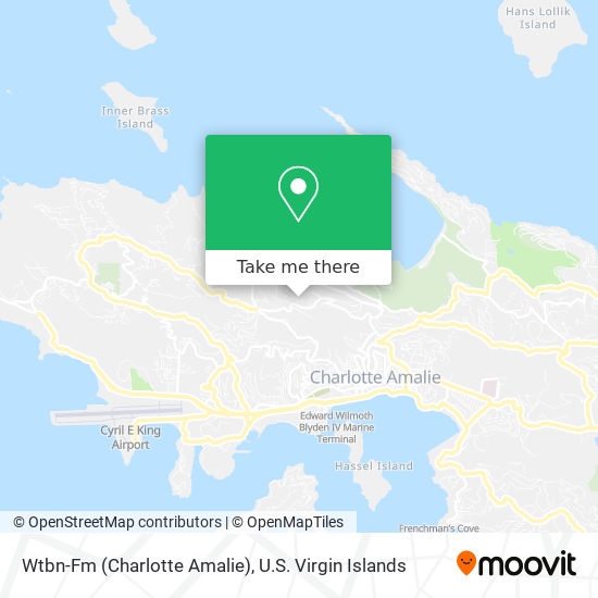 Wtbn-Fm (Charlotte Amalie) map