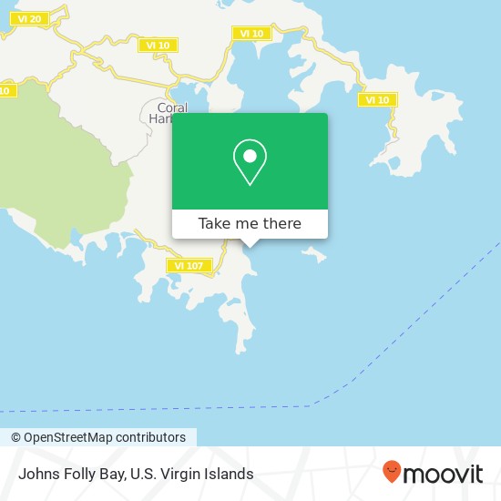 Mapa Johns Folly Bay