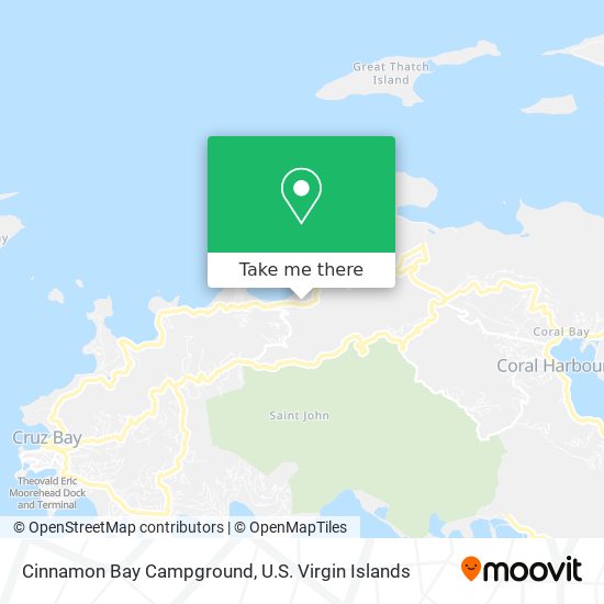 Mapa Cinnamon Bay Campground