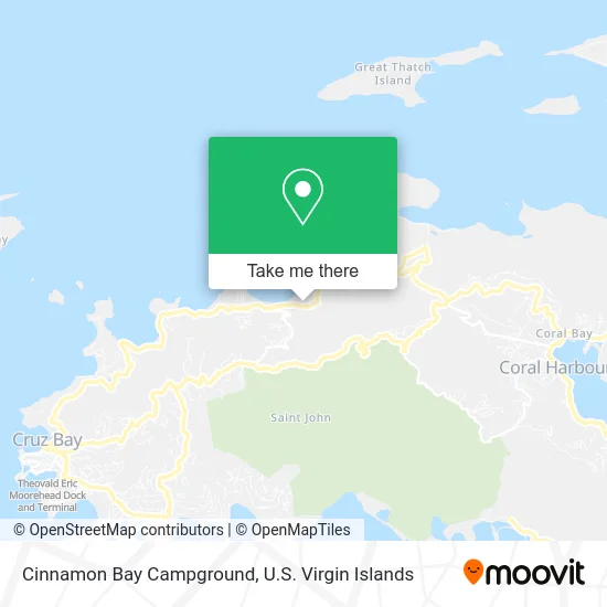 Cinnamon Bay Campground map