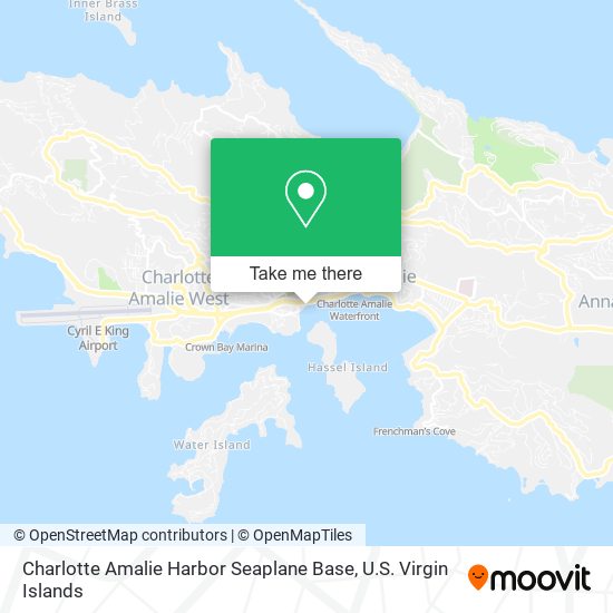 Charlotte Amalie Harbor Seaplane Base map