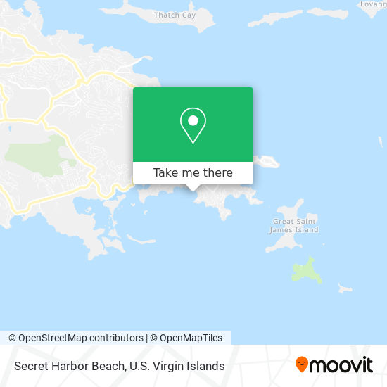 Secret Harbor Beach map