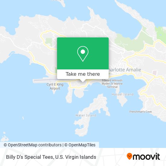 Billy D's Special Tees map