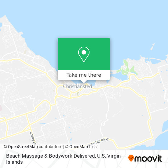 Beach Massage & Bodywork Delivered map