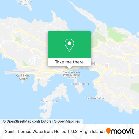 Saint Thomas Waterfront Heliport map