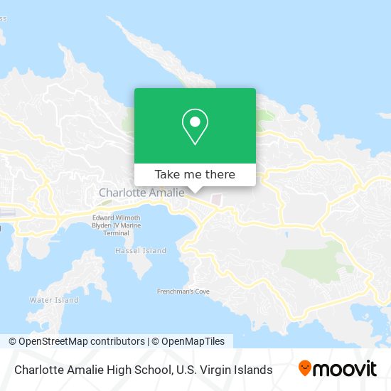 Charlotte Amalie High School map