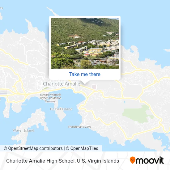 Charlotte Amalie High School map