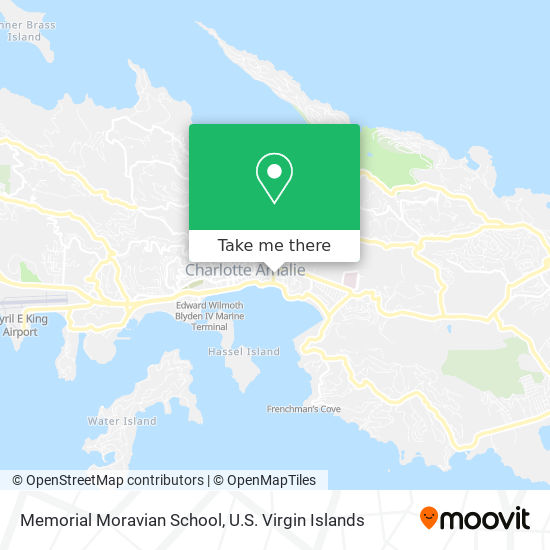 Memorial Moravian School map