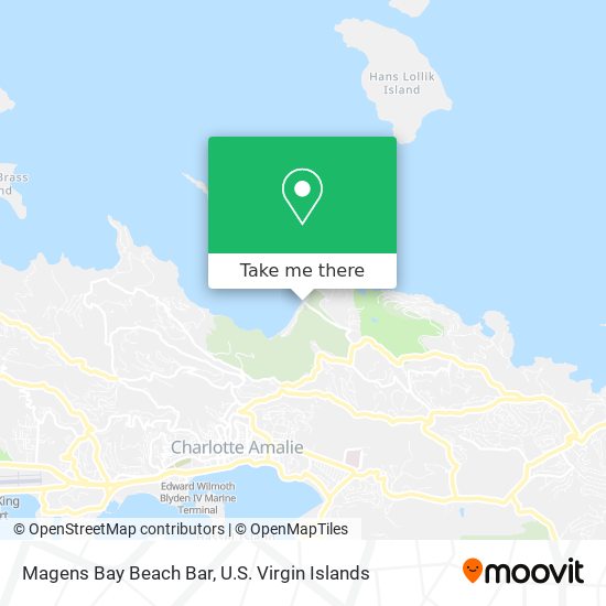 Magens Bay Beach Bar map