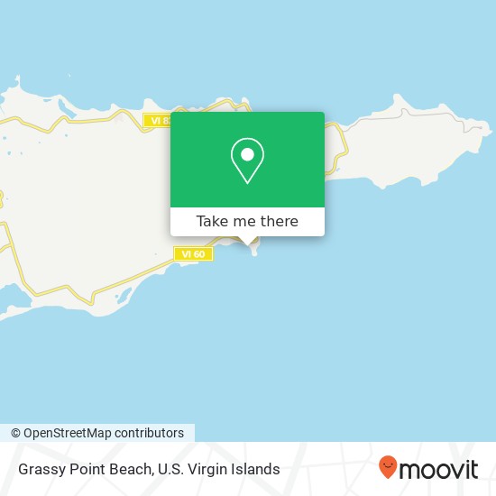 Grassy Point Beach map