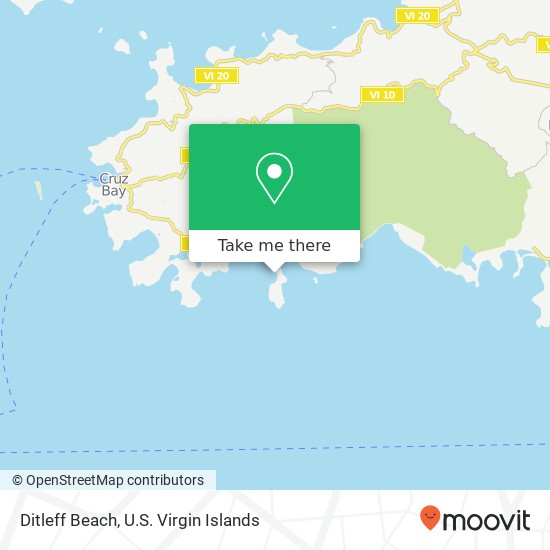 Ditleff Beach map