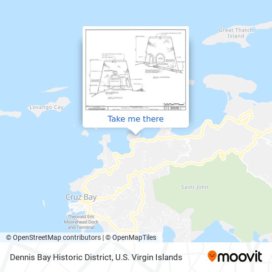 Mapa Dennis Bay Historic District