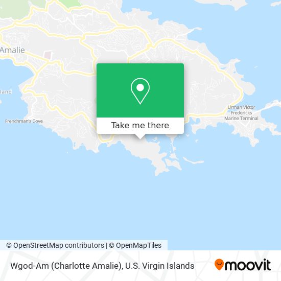 Wgod-Am (Charlotte Amalie) map