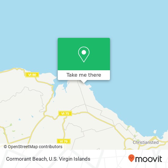 Mapa Cormorant Beach