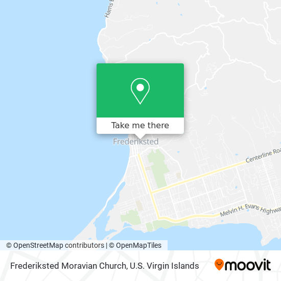 Frederiksted Moravian Church map