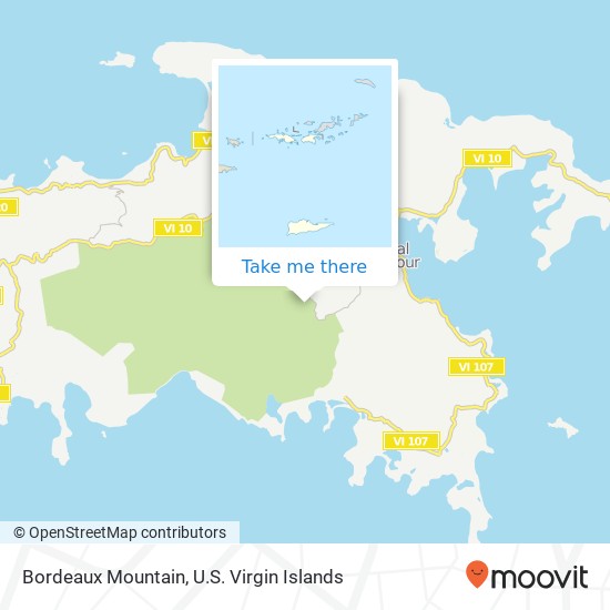 Mapa Bordeaux Mountain