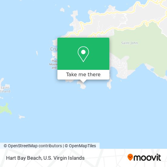 Hart Bay Beach map