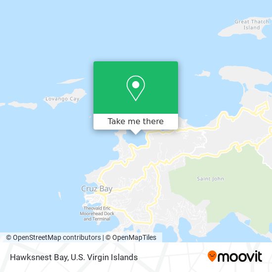 Mapa Hawksnest Bay