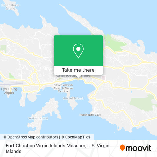 Fort Christian Virgin Islands Museum map