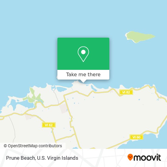 Prune Beach map