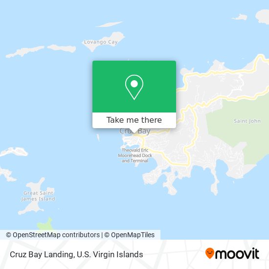 Cruz Bay Landing map
