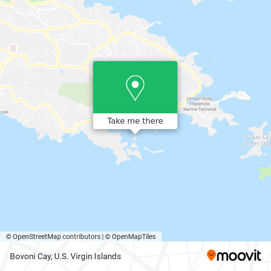 Bovoni Cay map