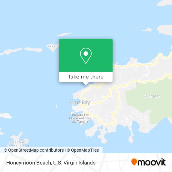Honeymoon Beach map