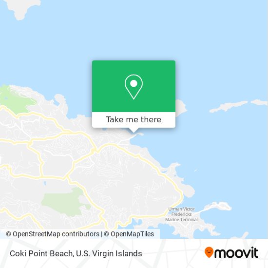 Coki Point Beach map