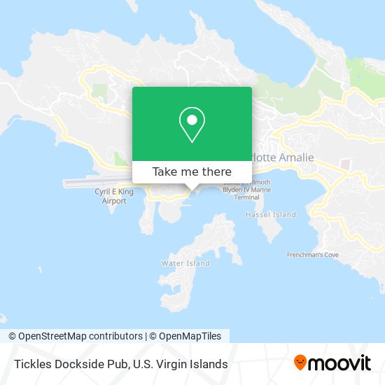 Tickles Dockside Pub map