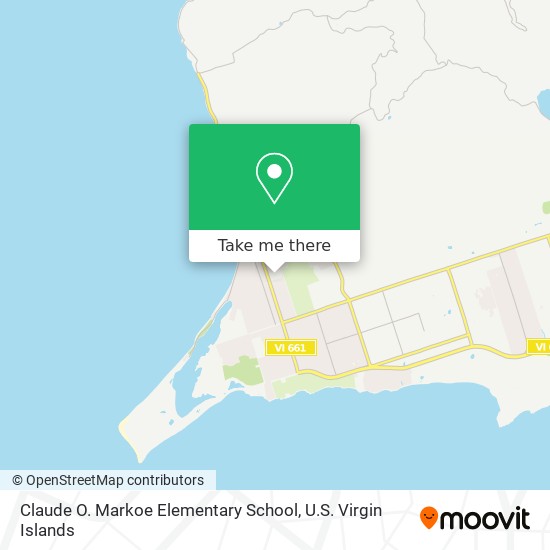 Claude O. Markoe Elementary School map