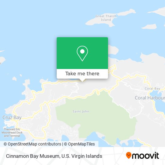 Mapa Cinnamon Bay Museum