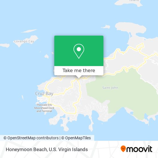 Honeymoon Beach map