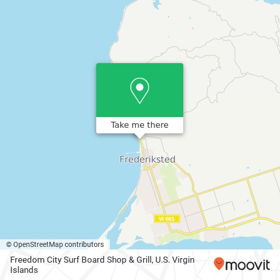Freedom City Surf Board Shop & Grill, RT-7025 Frederiksted 00840 map