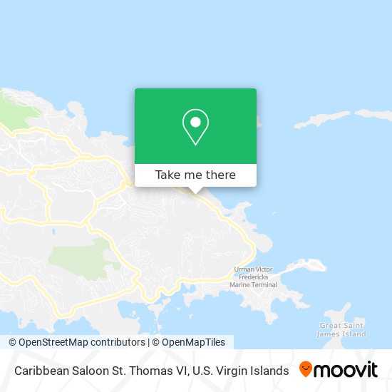 Mapa Caribbean Saloon St. Thomas VI