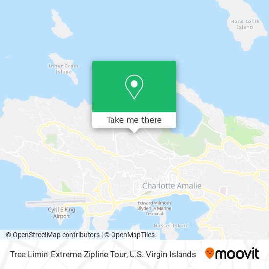 Mapa Tree Limin' Extreme Zipline Tour