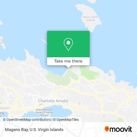 Magens Bay map
