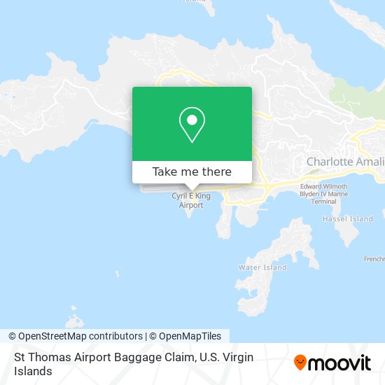 St Thomas Airport Baggage Claim map
