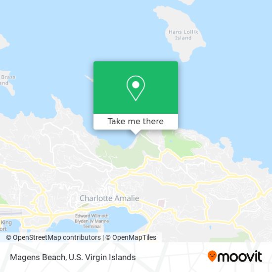 Magens Beach map